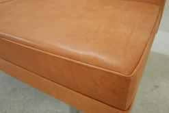 Cognacfarbenes modulares Ledersofa Set von George Nelson für Herman Miller, 1968