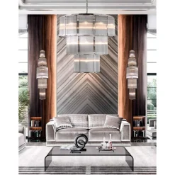 Collection Nettuno Wandlampe aus Metall und Glas von Jago