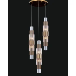 Collection Spiga Kronleuchter aus Metall und Glas von Jago