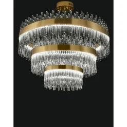 Collection Spiga Kronleuchter aus Metall und Glas von Jago