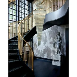Collection Venere Tischlampe aus Metall & Kristallglas von Jago