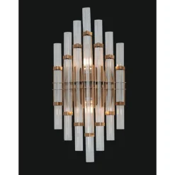 Collection Venere Tischlampe aus Metall & Kristallglas von Jago