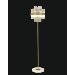 Collection Venere Tischlampe aus Metall & Kristallglas von Jago