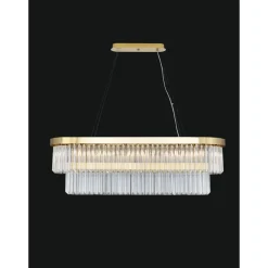 Collection Venere Tischlampe aus Metall & Kristallglas von Jago