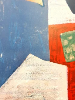 Colorful Abstract Composition - Lithografie 1958