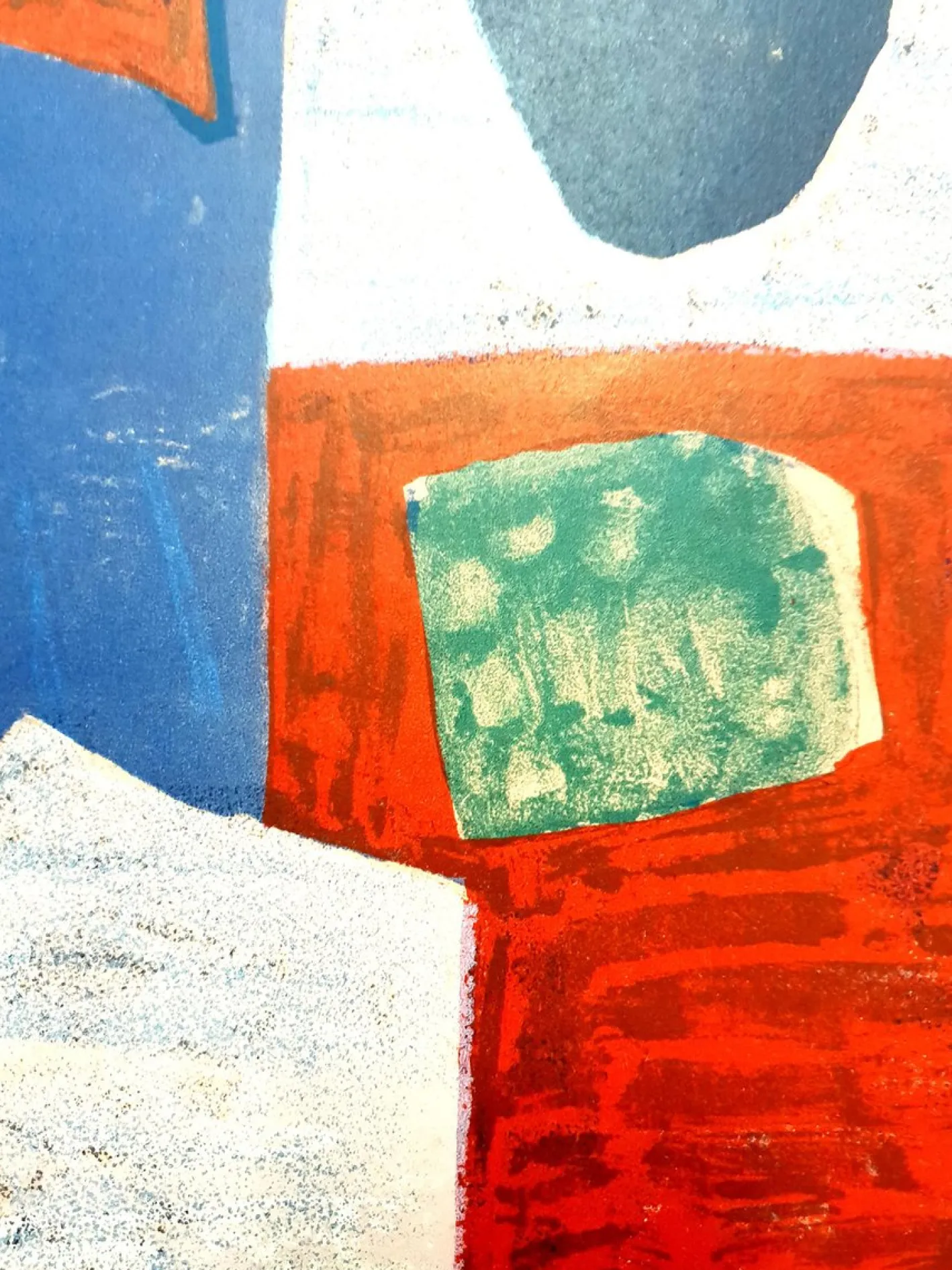 Colorful Abstract Composition - Lithografie 1958