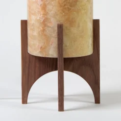Comet No. 0208 Hand-Carved Alabaster Table Lamp by Material Lights
