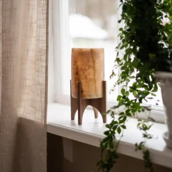 Comet No. 0208 Hand-Carved Alabaster Table Lamp by Material Lights