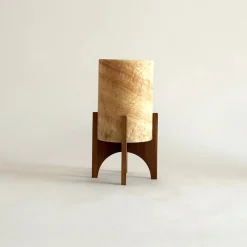 Comet No. 0208 Hand-Carved Alabaster Table Lamp by Material Lights