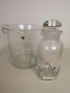 Cooler Shaker Set von Nils Landberg für Orrefors, Schweden, 1950er