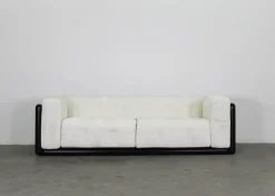 Cornaro Wohnzimmer Set aus Lackiertem Holz & Stoff von Carlo Scarpa für Gavina 1970, 3er Set