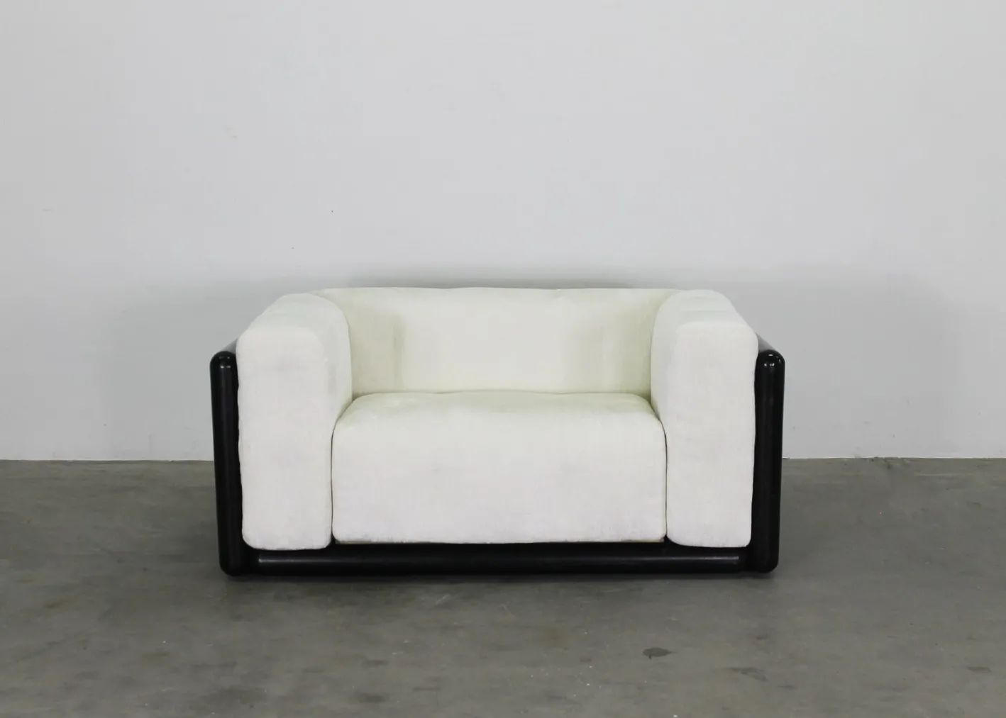 Cornaro Wohnzimmer Set aus Lackiertem Holz & Stoff von Carlo Scarpa für Gavina 1970, 3er Set