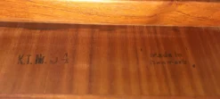 Couchtisch aus Teak mit Ablage von KT Møbler, 1960er