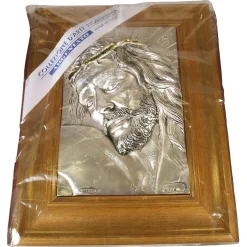 Creazioni Artistiche Firenze, Bas-Relief von Christus, 1970er, versilbert