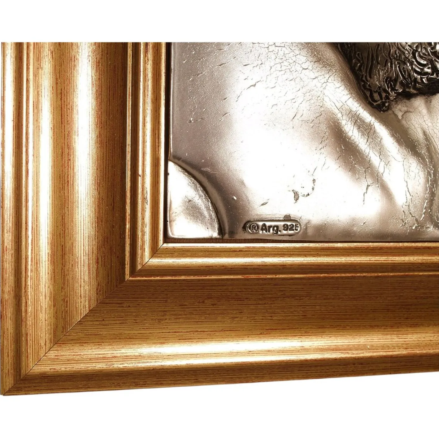 Creazioni Artistiche Firenze, Bas-Relief von Christus, 1970er, versilbert