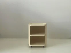 Cremefarbener Modell 4970 Nachttisch von Anna Castelli für Kartell, 1970er
