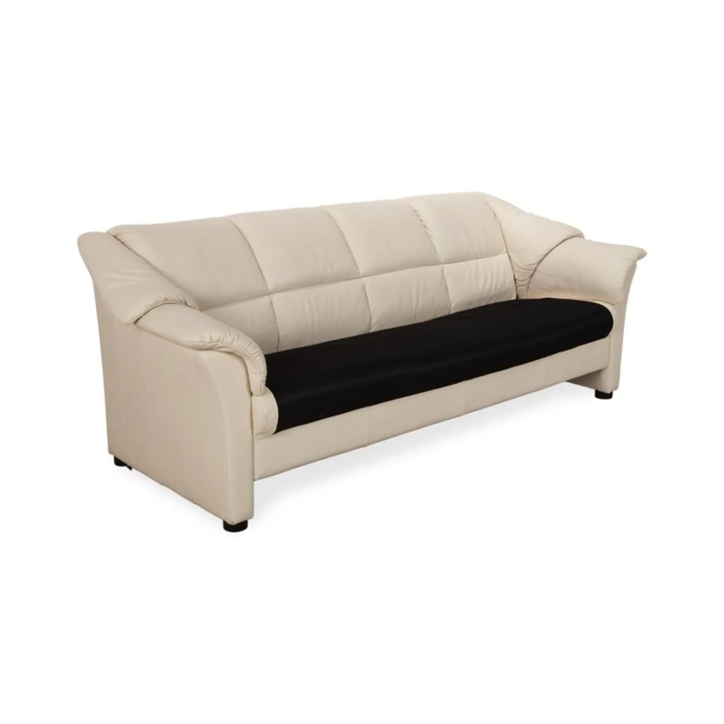 Cremefarbenes Oslo Vier-Sitzer Ledersofa in Eierschalen-Optik von Stressless