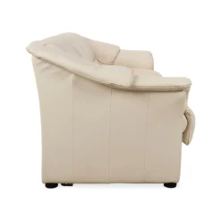 Cremefarbenes Oslo Vier-Sitzer Ledersofa in Eierschalen-Optik von Stressless