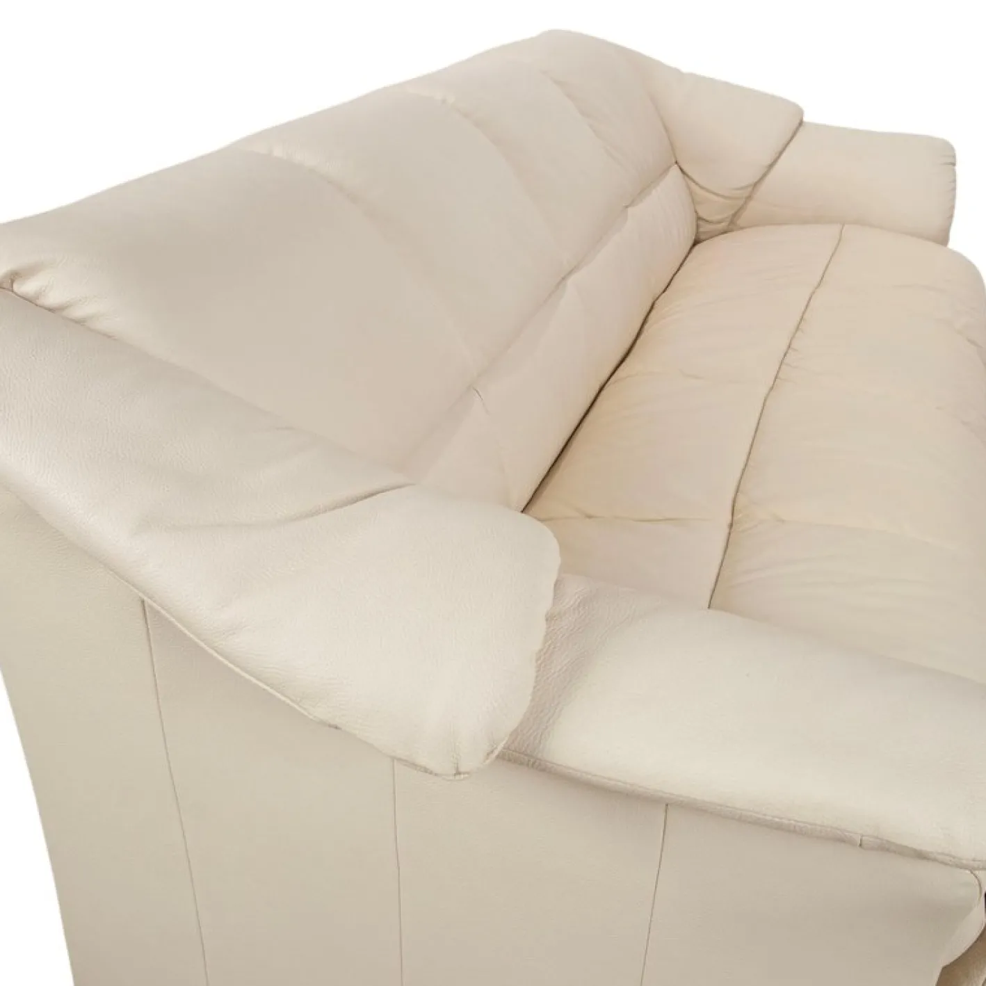 Cremefarbenes Oslo Vier-Sitzer Ledersofa in Eierschalen-Optik von Stressless
