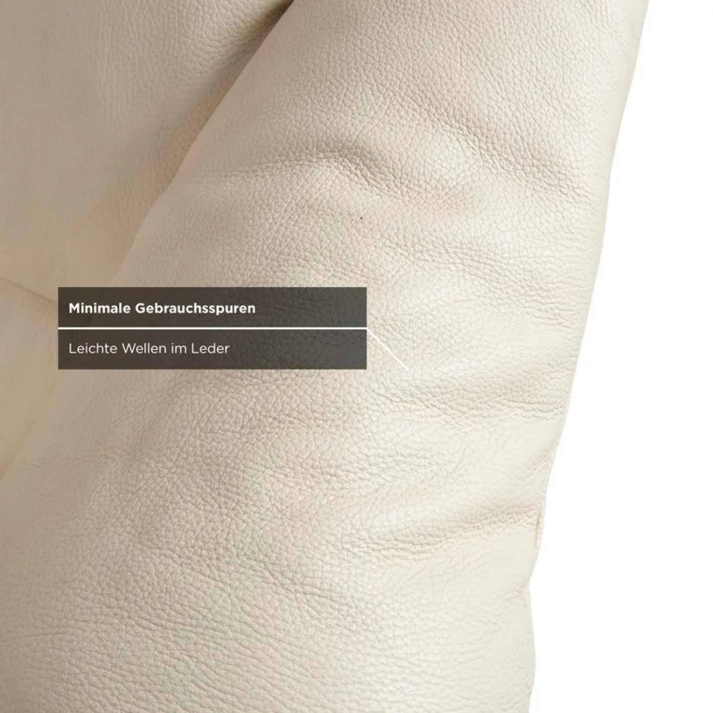 Cremefarbenes Oslo Vier-Sitzer Ledersofa in Eierschalen-Optik von Stressless