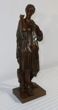 C. Sauvage nach Praxitèle, Diane de Gabies, Anfang 1800, Bronze