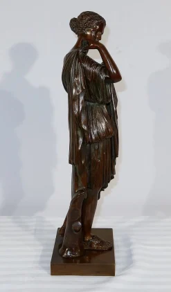 C. Sauvage nach Praxitèle, Diane de Gabies, Anfang 1800, Bronze