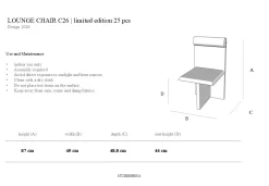 C26 Stuhl von Studio Greca