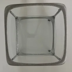Cube Barwagen aus Gebürstetem Aluminium von Lorenzo Burchiellaro, 1970er