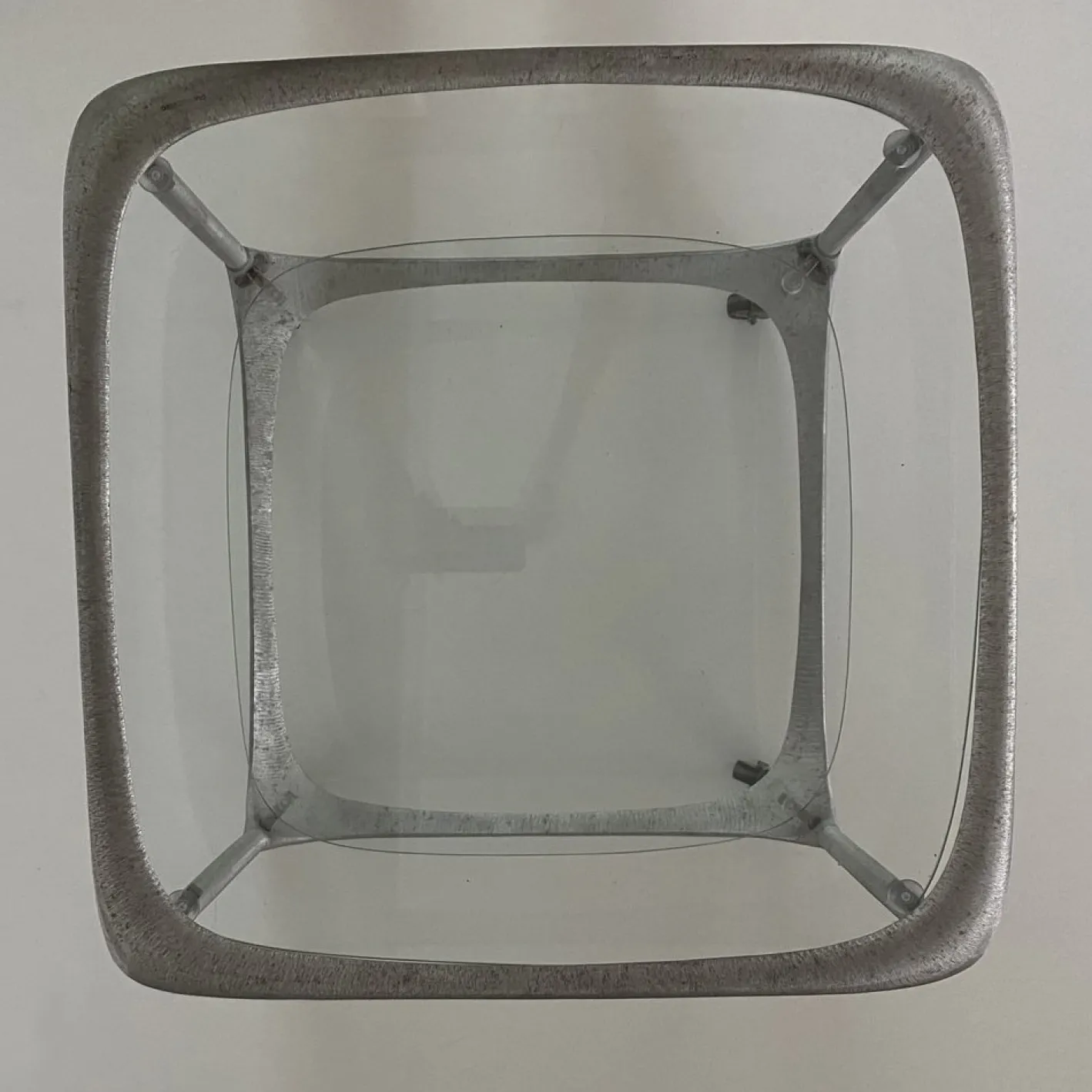 Cube Barwagen aus Gebürstetem Aluminium von Lorenzo Burchiellaro, 1970er