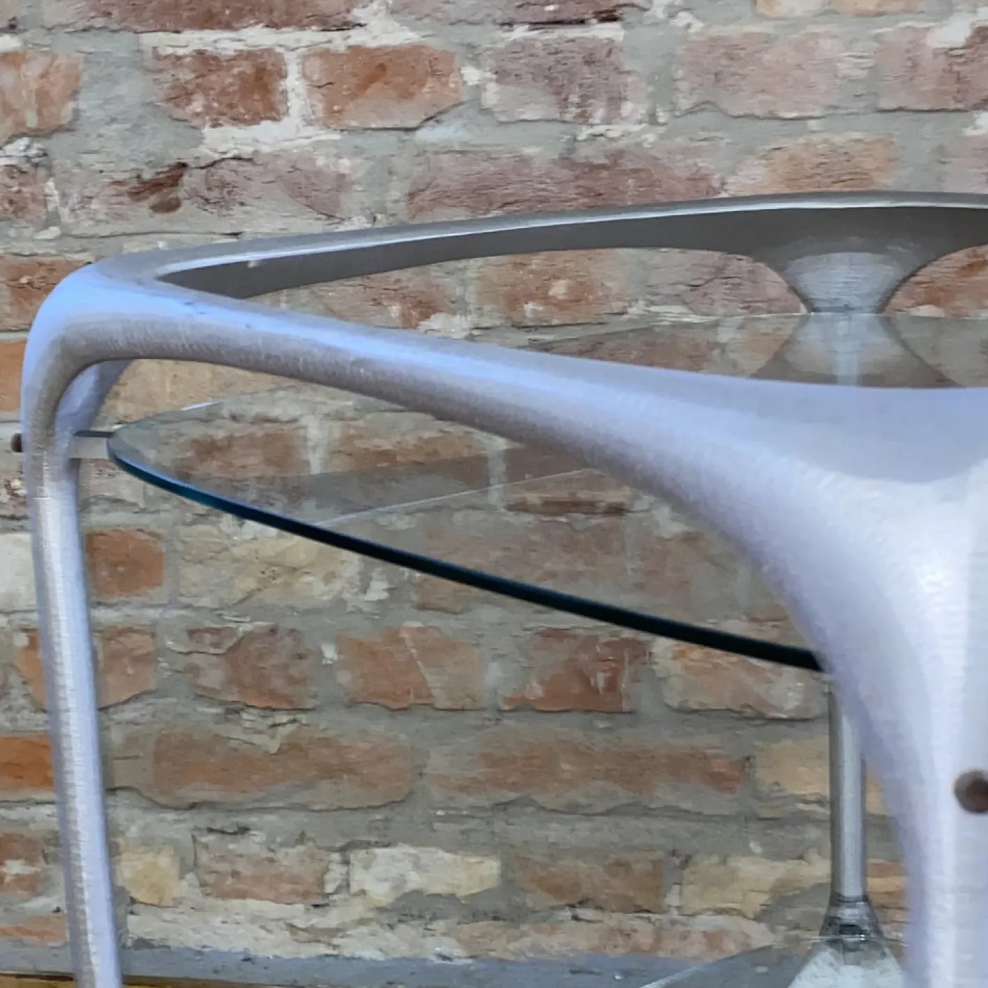 Cube Barwagen aus Gebürstetem Aluminium von Lorenzo Burchiellaro, 1970er