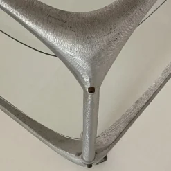 Cube Barwagen aus Gebürstetem Aluminium von Lorenzo Burchiellaro, 1970er