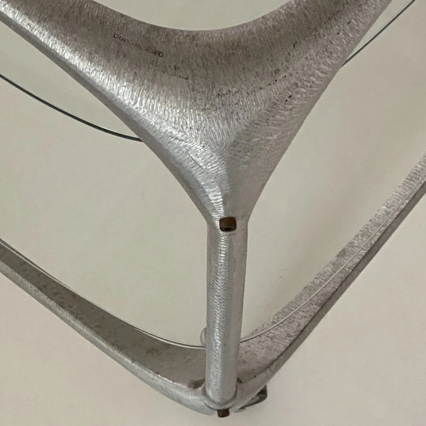 Cube Barwagen aus Gebürstetem Aluminium von Lorenzo Burchiellaro, 1970er