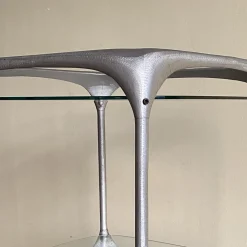 Cube Barwagen aus Gebürstetem Aluminium von Lorenzo Burchiellaro, 1970er