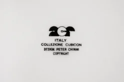 Cubicon Collection aus Keramik von Peter Chinni für Arte Ceramica Romana Pomezia, Italien, 1970er, 8 Set