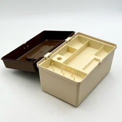 Curver Nähkasten-Organizer aus Beige & Braunem Kunststoff, Niederlande, 1970er