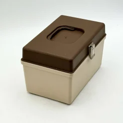 Curver Nähkasten-Organizer aus Beige & Braunem Kunststoff, Niederlande, 1970er