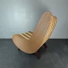 Curvy Wavy Pencil Sessel aus Rattan & Bambus, 1970er