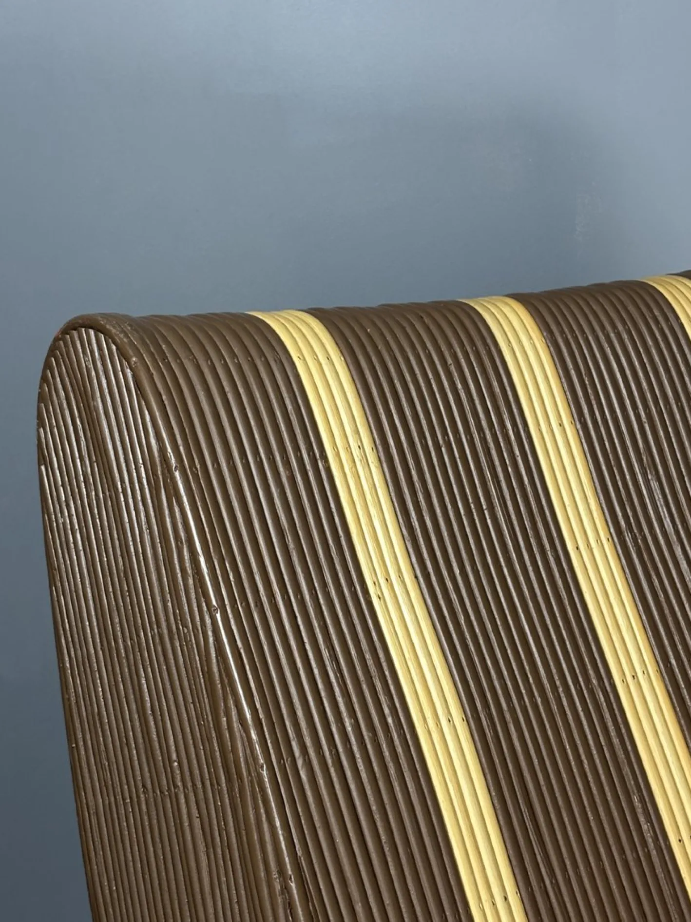 Curvy Wavy Pencil Sessel aus Rattan & Bambus, 1970er