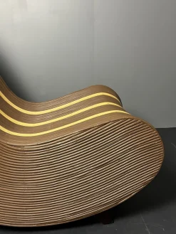 Curvy Wavy Pencil Sessel aus Rattan & Bambus, 1970er