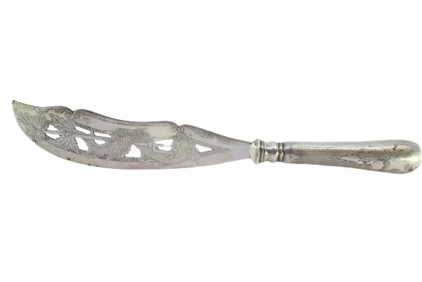 Cut-Out Silber Fischmesser