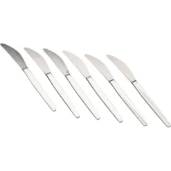 Cypress Messer aus Sterling Silber und Edelstahl von Georg Jensen, 1940er, 6er Set