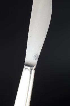 Cypress Messer aus Sterling Silber und Edelstahl von Georg Jensen, 1940er, 6er Set