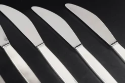 Cypress Messer aus Sterling Silber und Edelstahl von Georg Jensen, 1940er, 6er Set