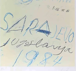 Cy Twombly, Sarajevo Winter Olympics, 1984, Radierung und Lithographie