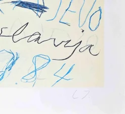 Cy Twombly, Sarajevo Winter Olympics, 1984, Radierung und Lithographie