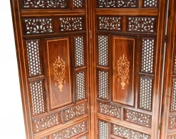 Damascan 4 Screen Panel Divider mit arabischer Intarsie