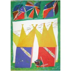 Daniel Humair, Composition VII, 1971, Lithographie