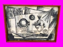 Dario D'amato, Werk, 1962, Kohle auf Papier