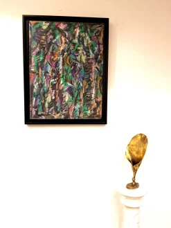 David Lan Bar - Composition - 1978 - Öl auf Leinwand 1978