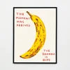 David Shrigley, The Moment Has Arrived, 2021, Lithografie-Poster, gerahmt